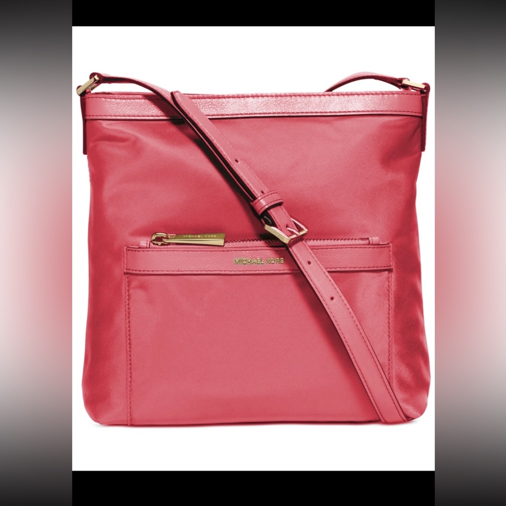 Michael Kors Morgan Medium Messenger Crossbody red